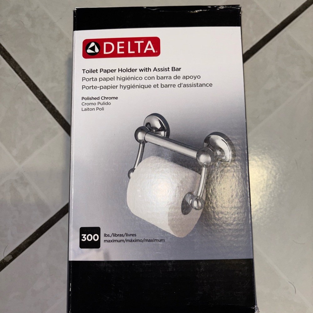 Delta Chrome Assist Toilet Paper Holder